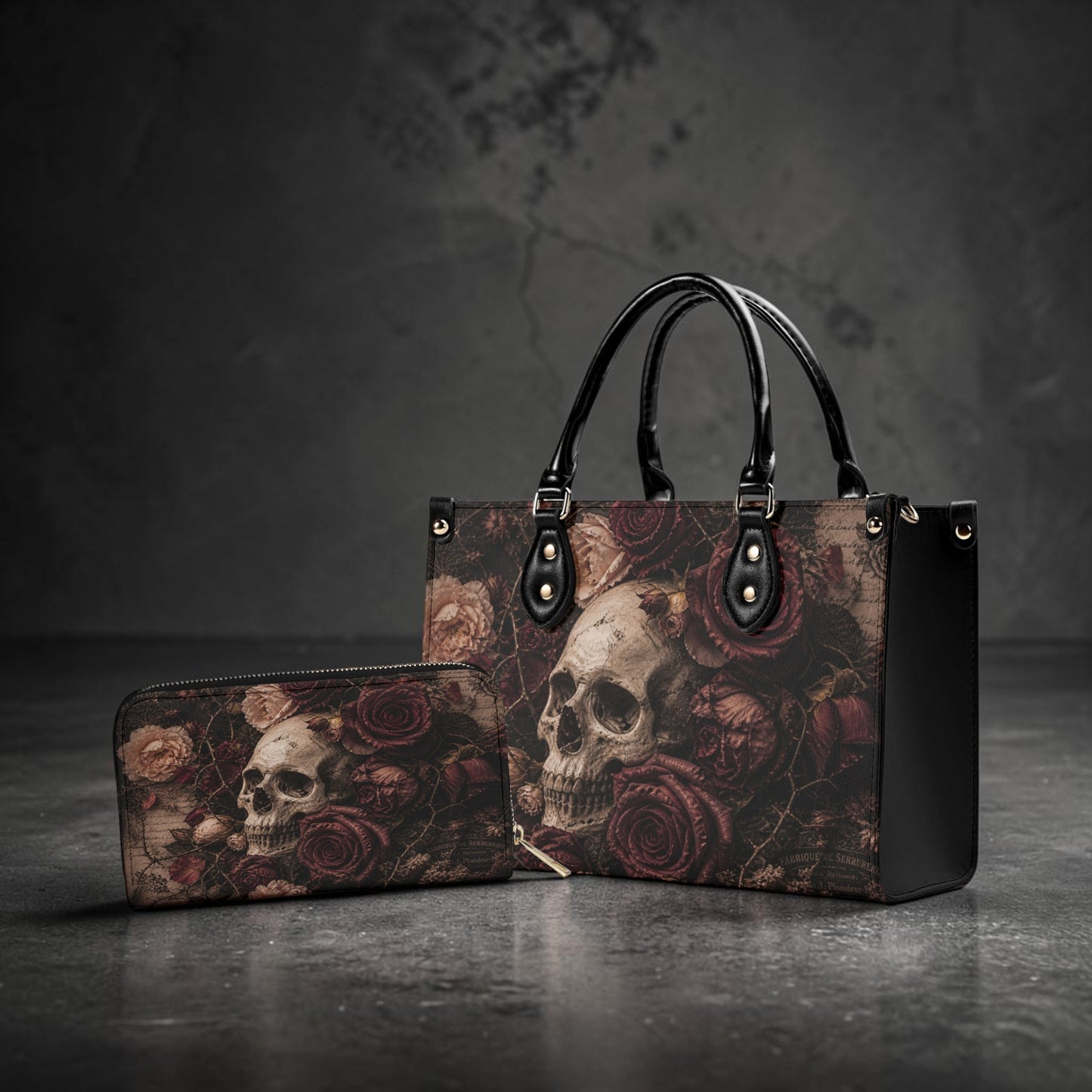 Velvet Remains Handbag - Dark Romance Mood