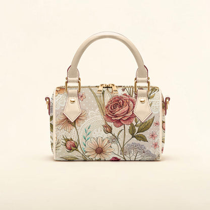 Rosewood Garden Mini Boston Handbag