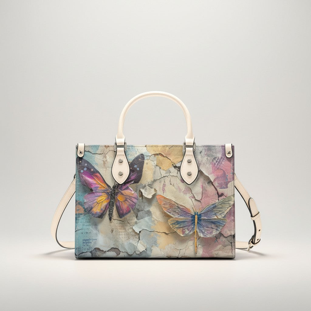 Artisan Butterfly Handbag: Vintage Romance