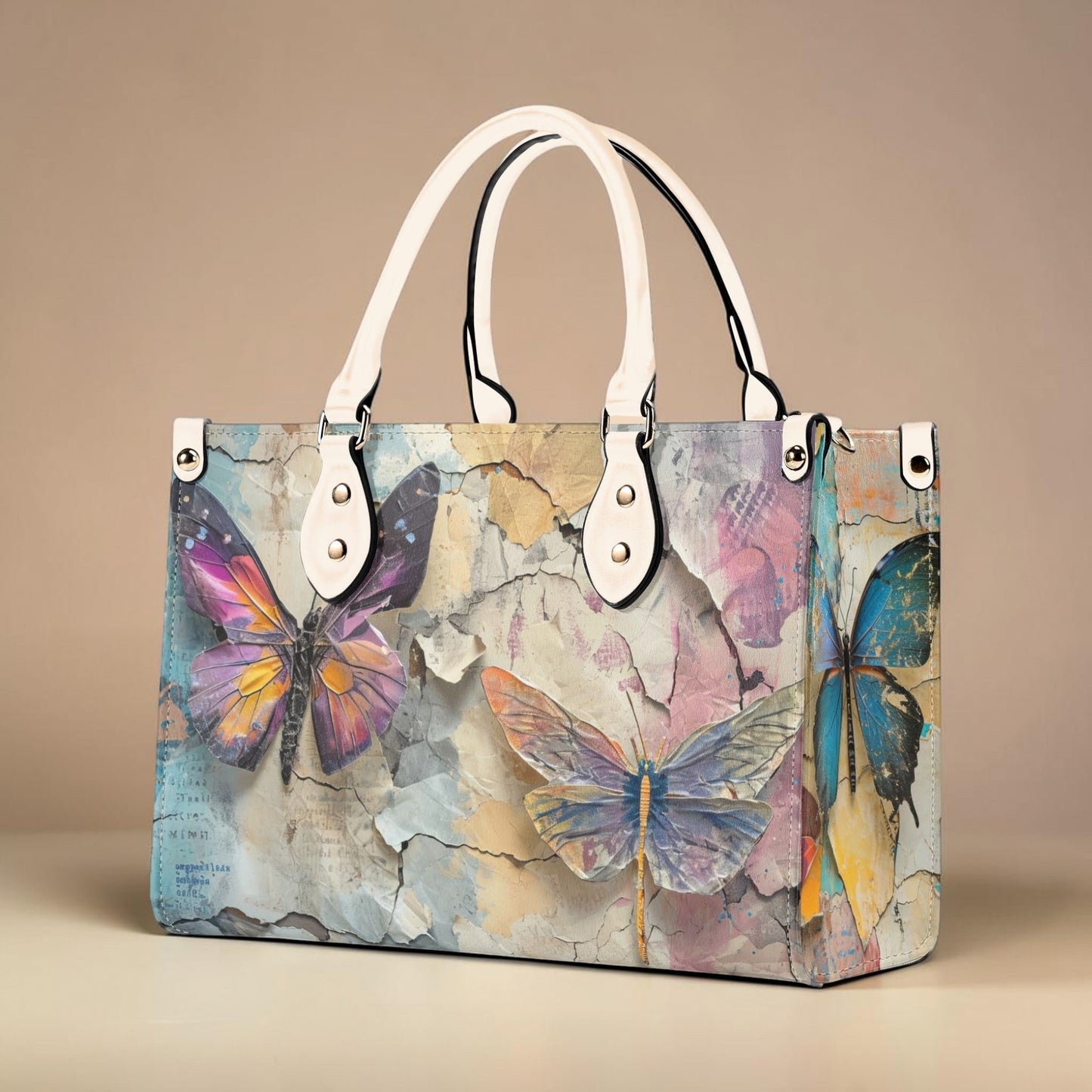 Artisan Butterfly Handbag: Vintage Romance