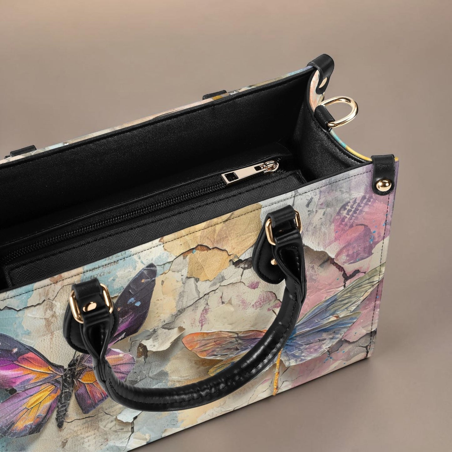 Artisan Butterfly Handbag: Vintage Romance