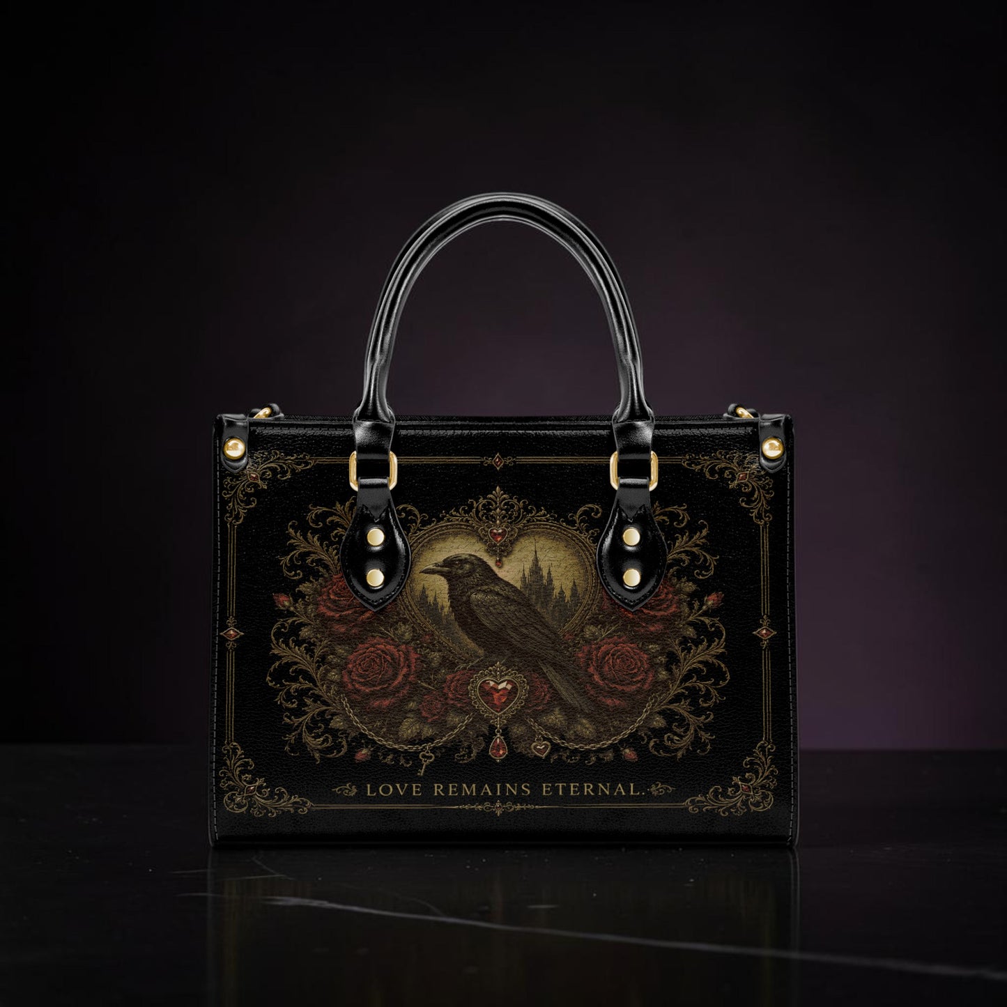 Ravenheart Eternal Satchel – Dark Romance Raven Handbag
