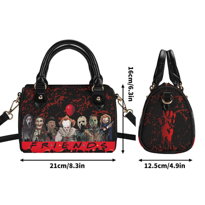 Psycho Friends Boston Bag, Top Handle Satchel