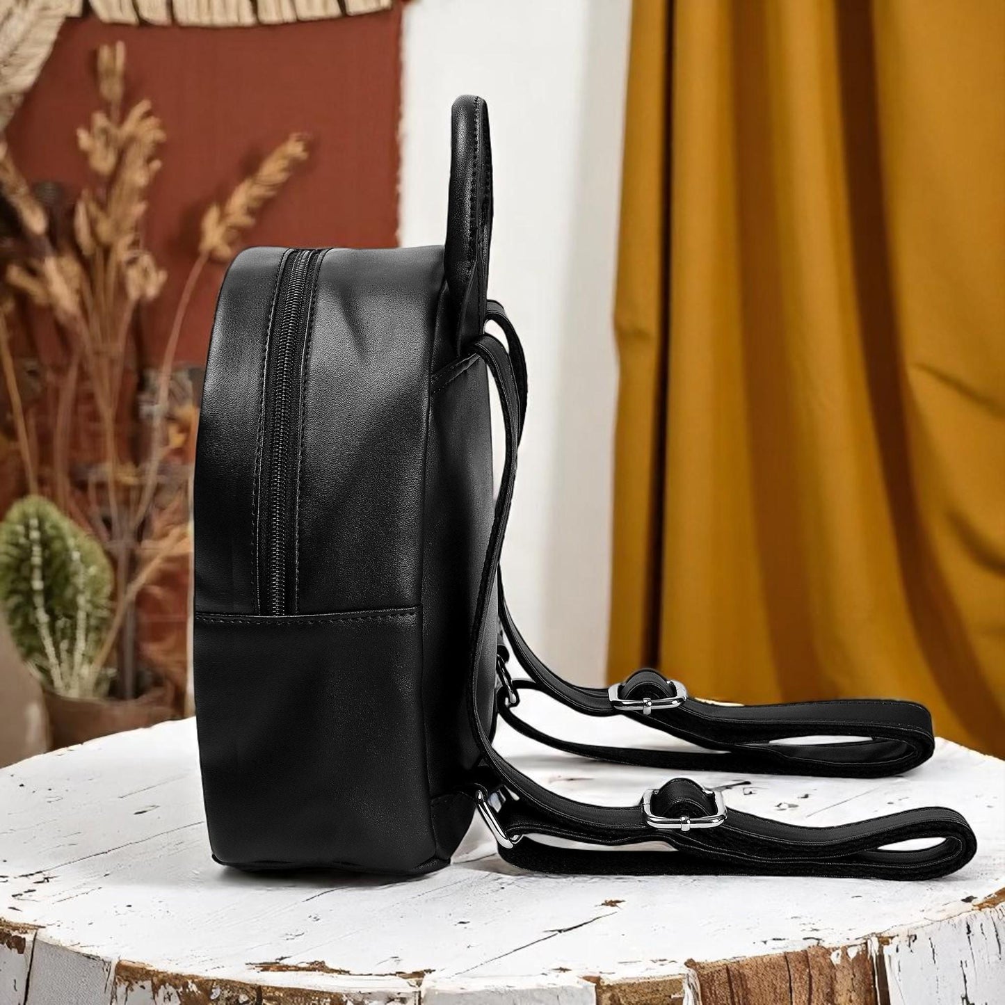 Moon Garden PU Leather Backpack: Witchycore Small Purse