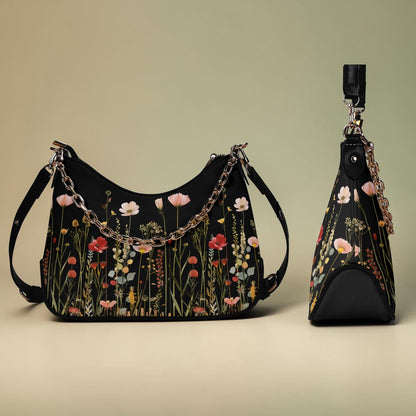Midnight Bloom Handbag Set