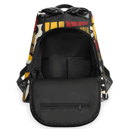 Artisan Fusion Anti-Theft Backpack, Vegan Leather Travel Daypack