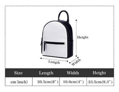 Whimsical Rabbit Mini Backpack: Vegan Leather Purse