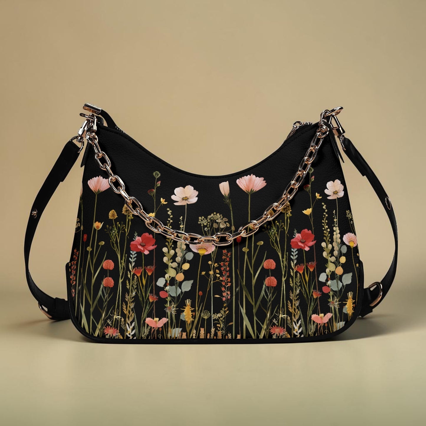 Midnight Bloom Handbag Set