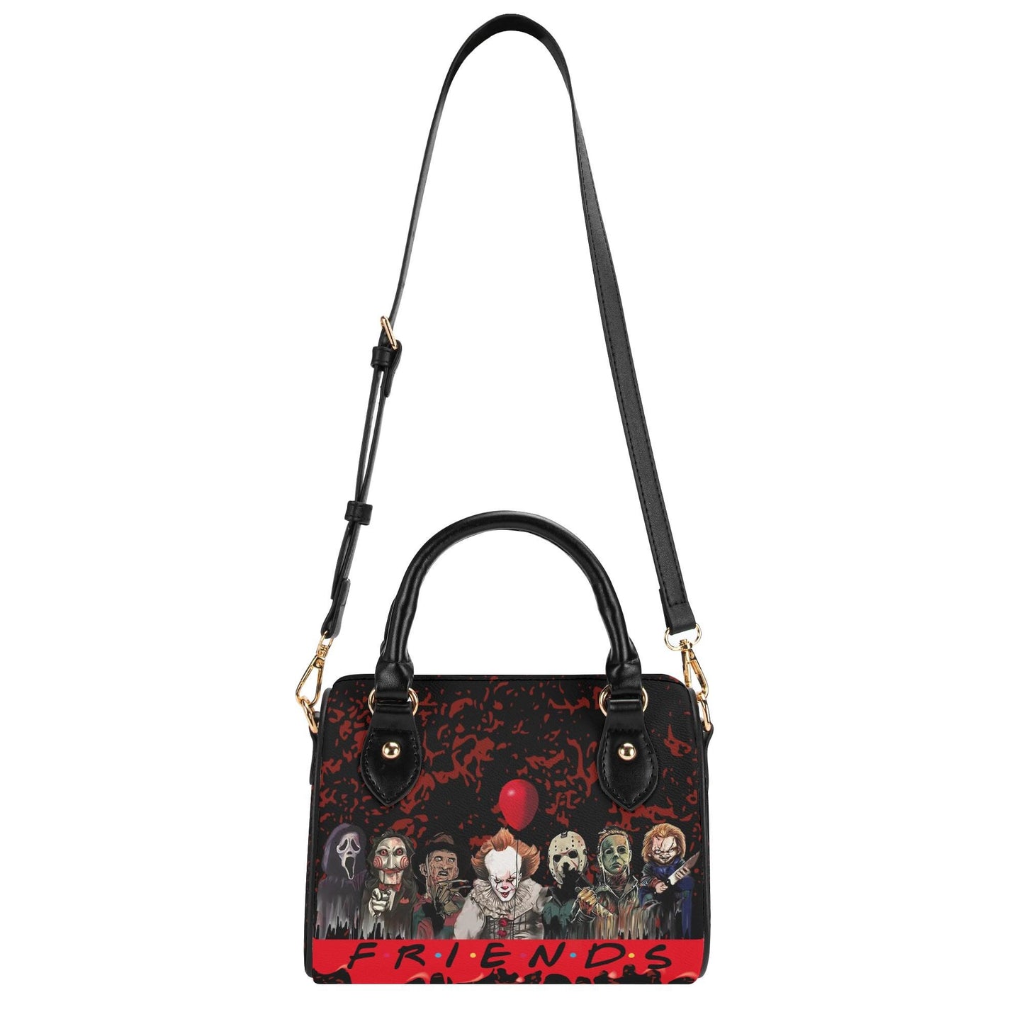Psycho Friends Boston Bag, Top Handle Satchel