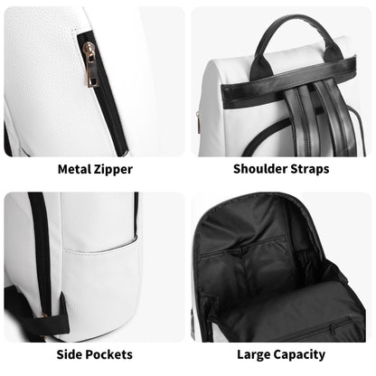 Artisan Fusion Anti-Theft Backpack, Vegan Leather Travel Daypack