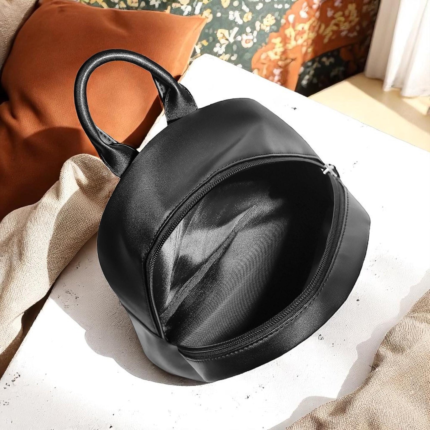 Moon Garden PU Leather Backpack: Witchycore Small Purse
