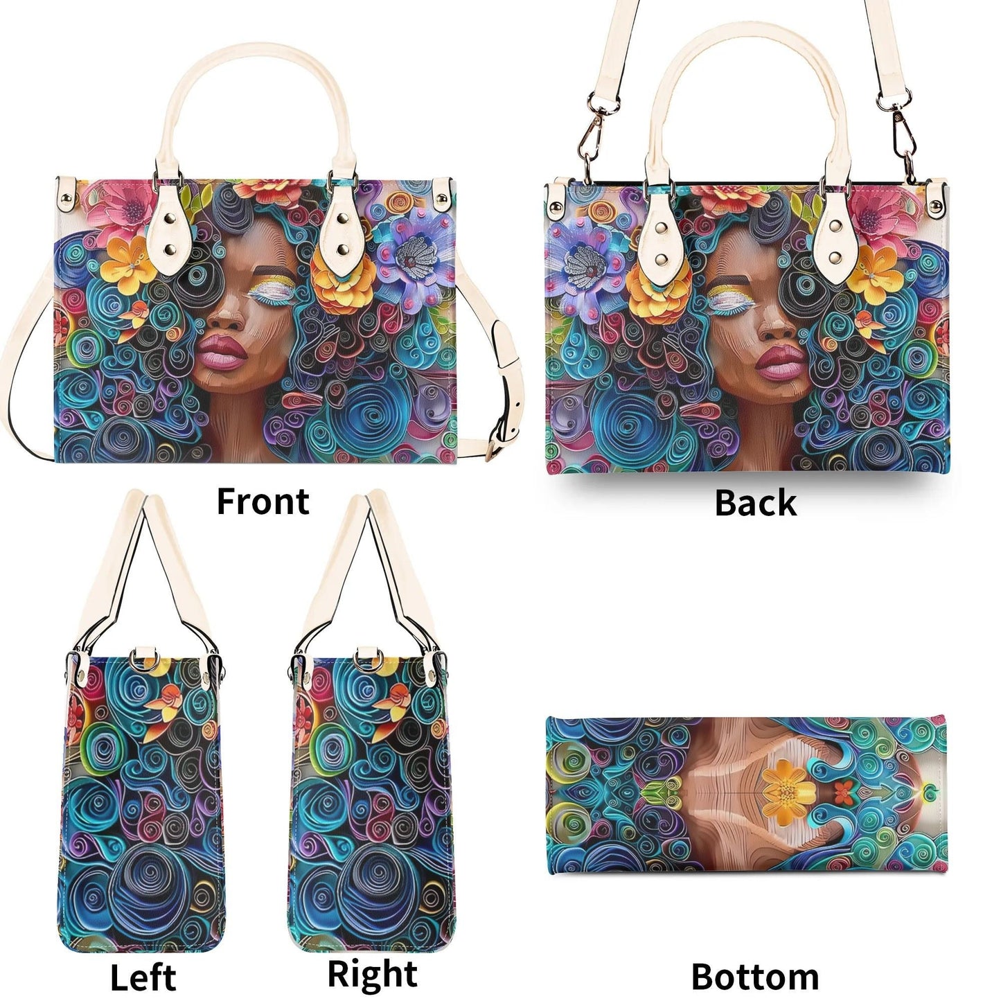 Afro-Centric Floral Handbag