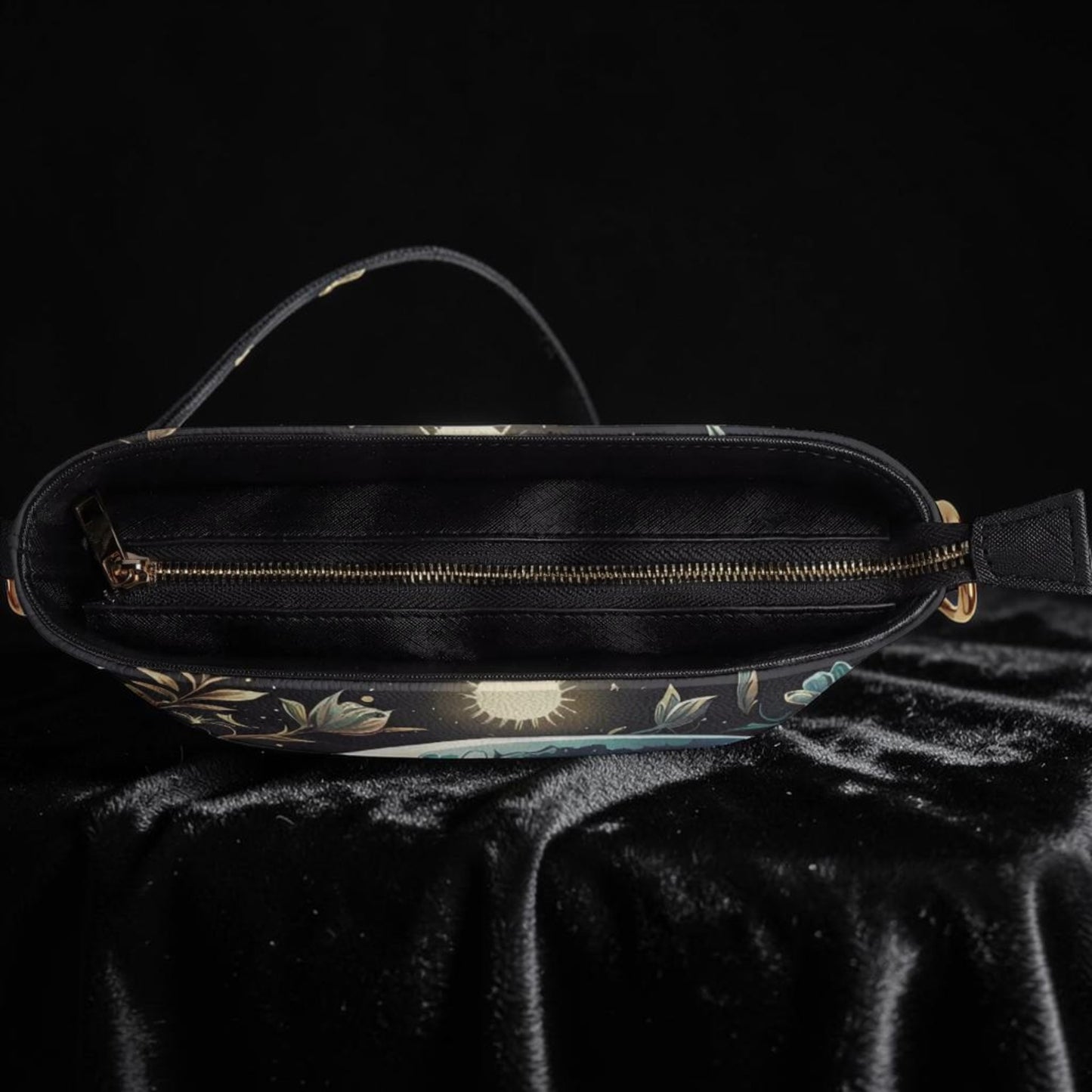 Moon Garden:  Celestial Bucket Shoulder Bag