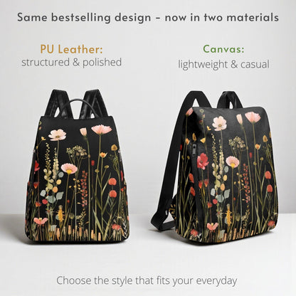 Midnight Bloom Travel Daypack