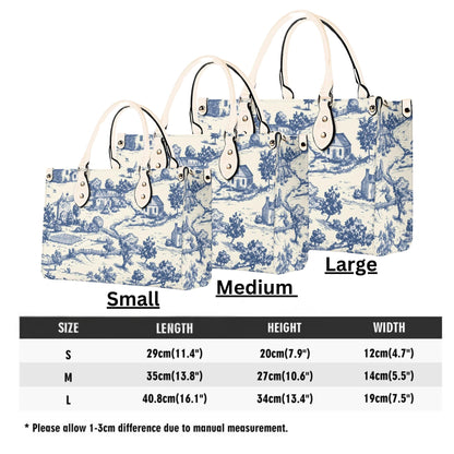 Toile-de-jouy Handbag: Vintage Romance Mood