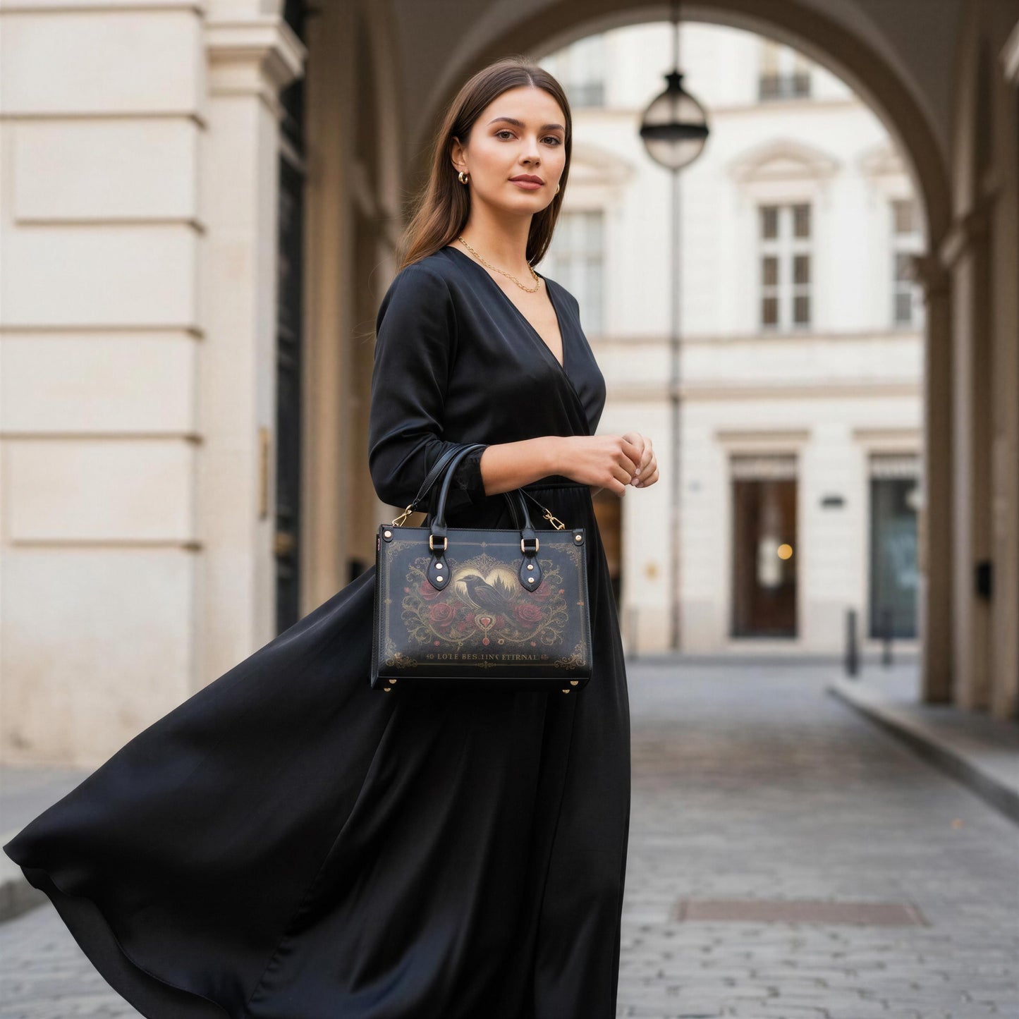 Ravenheart Eternal Satchel – Dark Romance Raven Handbag