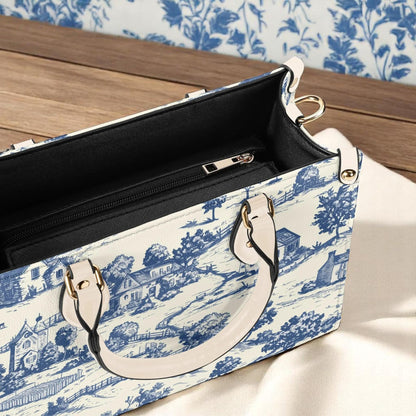 Toile-de-jouy Handbag: Vintage Romance Mood