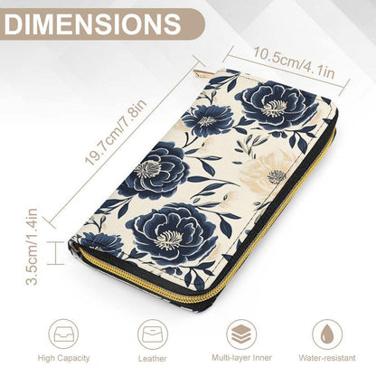 Sapphire Bloom Matching Handbag & Wallet Set