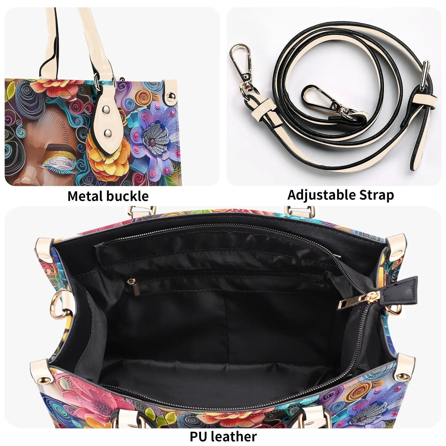 Afro-Centric Floral Handbag