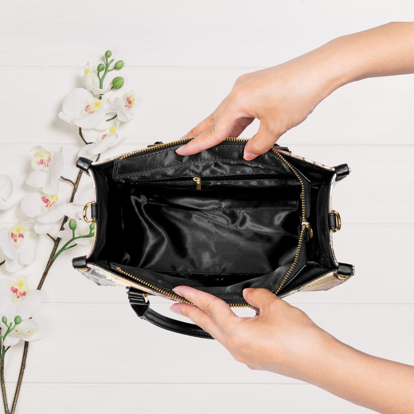 Psycho Friends - Horror Movie Tote Bag: Vegan Leather CrossbodyTop-Handle Bag Halloween Crossbody