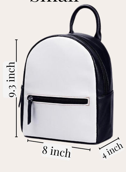 Enchanting Meadow PU Leather Backpack: Floral Design