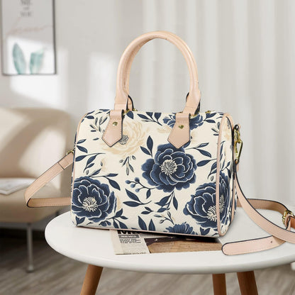 Sapphire Bloom Matching Handbag & Wallet Set