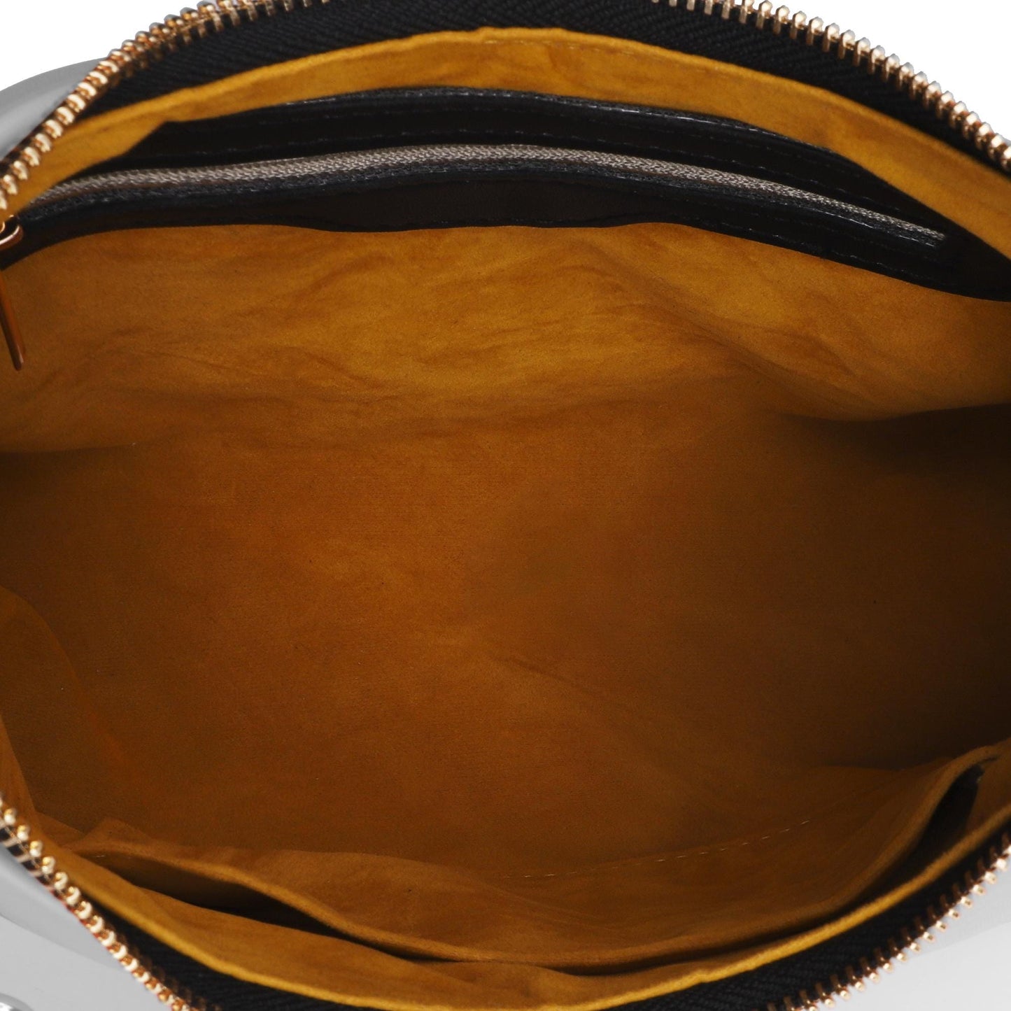 Split Envy Twill Faux Leather Chain Shoulder Bag