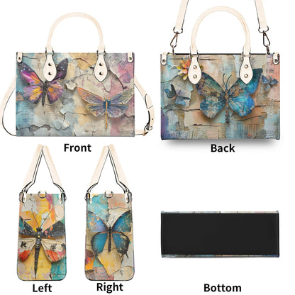 Artisan Butterfly Handbag: Vintage Romance