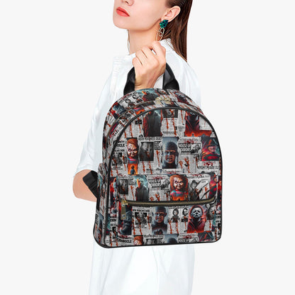 Horror Gazette - Scary Movie Backpack: Spooky PU Leather Purse