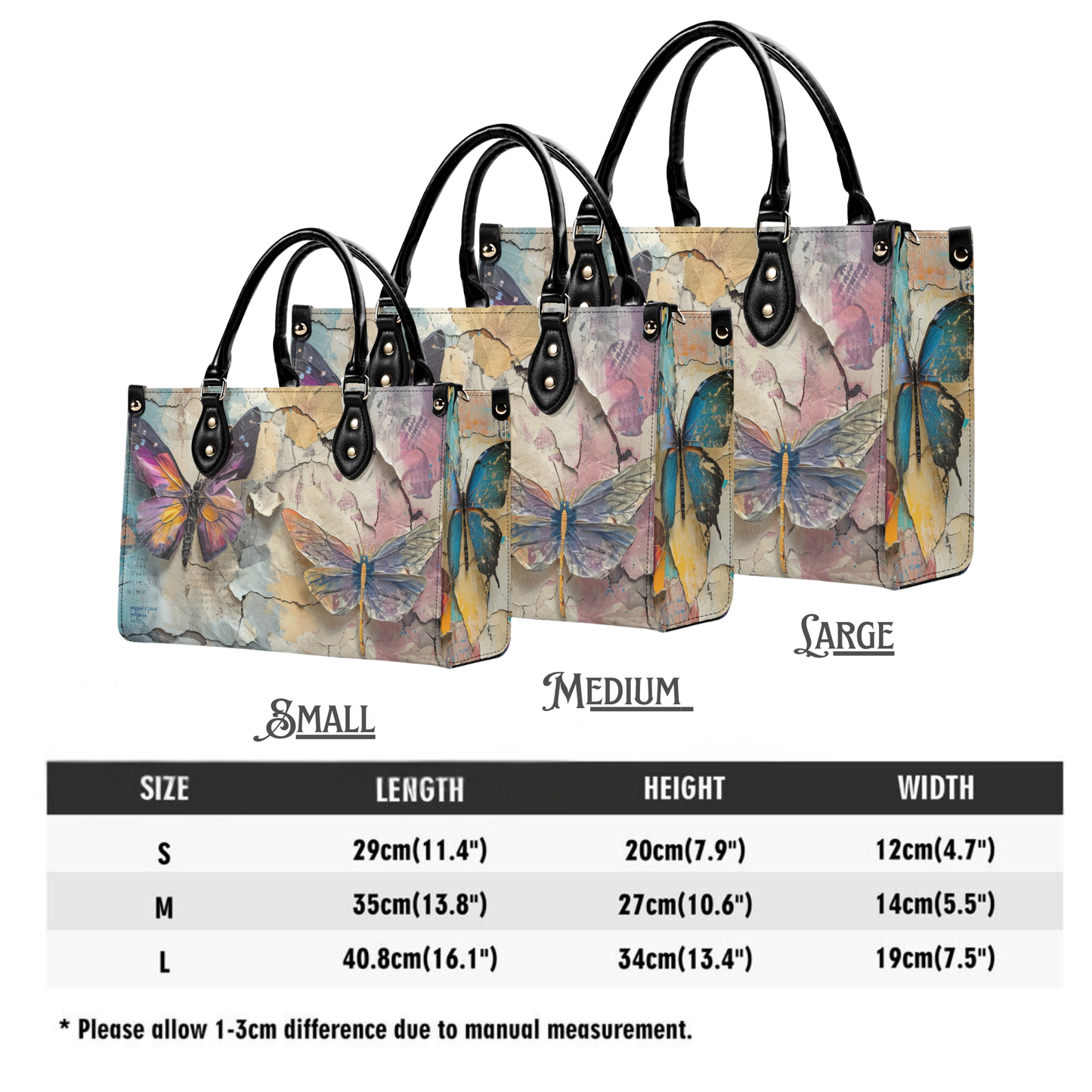 Artisan Butterfly Handbag: Vintage Romance