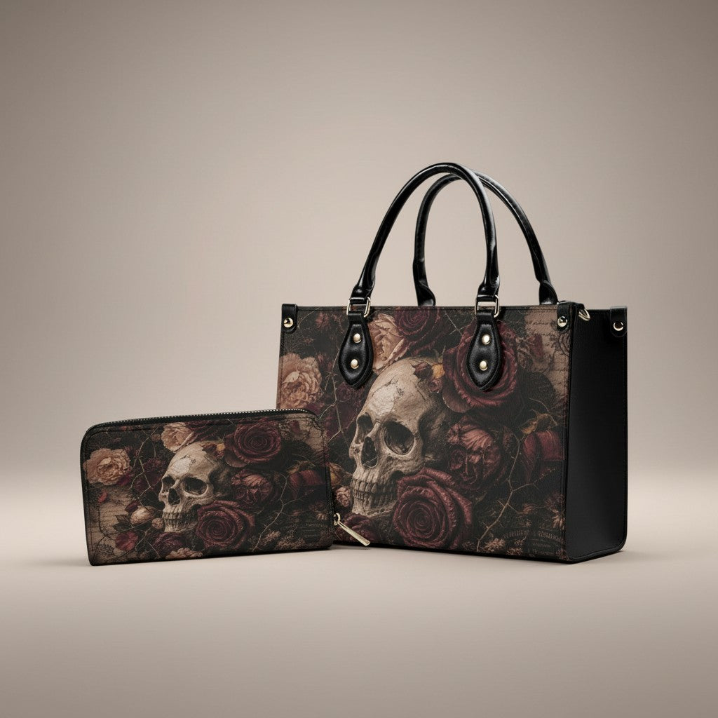 Velvet Remains Handbag - Dark Romance Mood