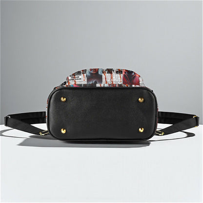 Horror Gazette - Scary Movie Backpack: Spooky PU Leather Purse