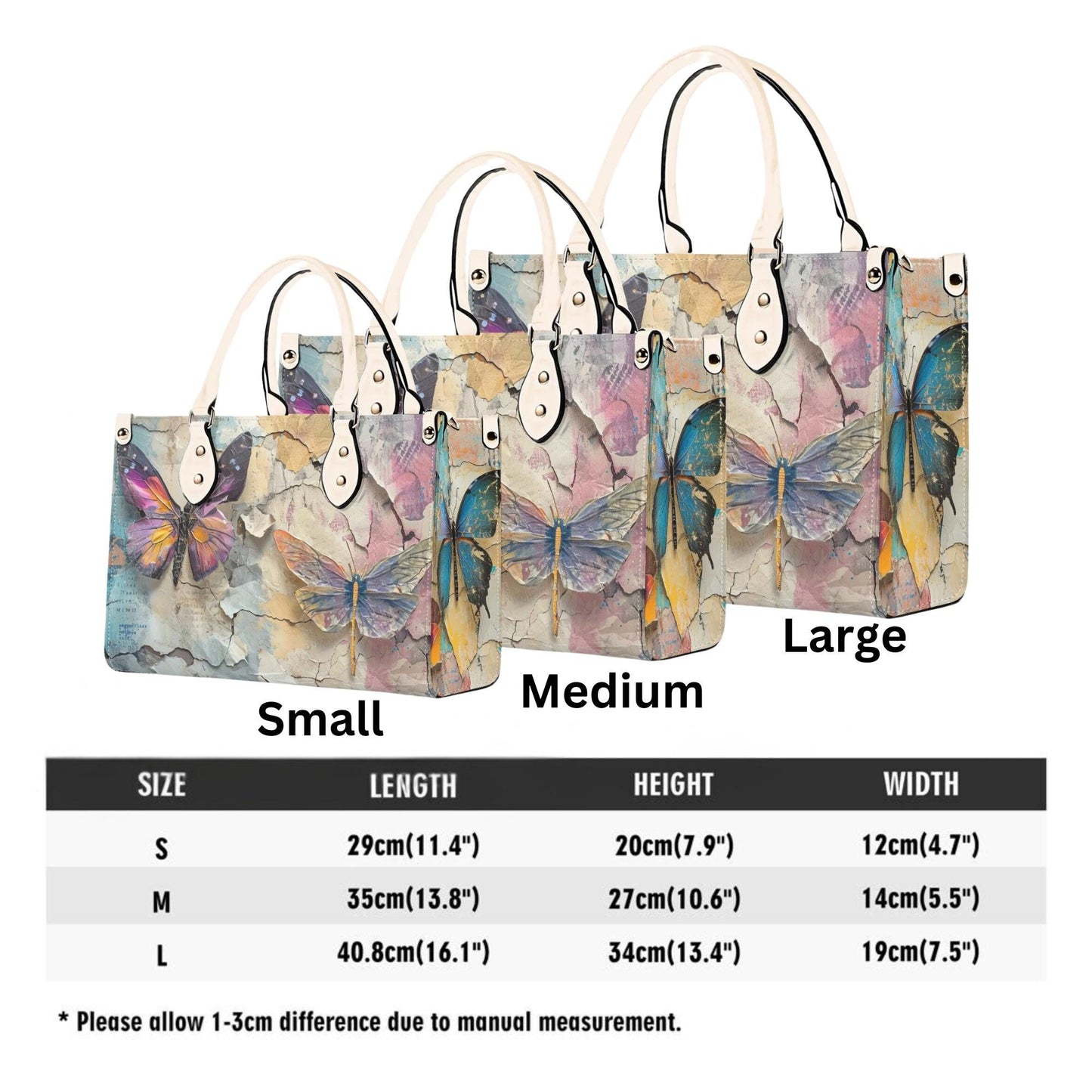 Artisan Butterfly Handbag: Vintage Romance