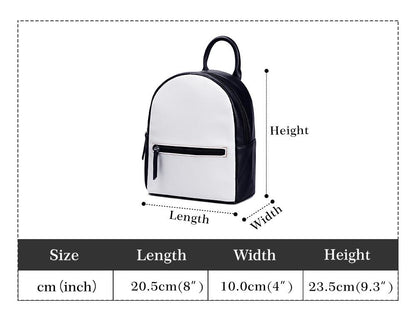 Midnight Raven Backpack: PU Leather Women's Purse