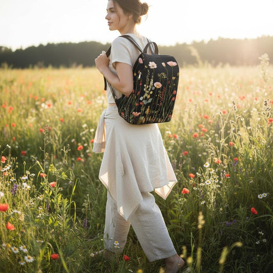 Midnight Bloom Travel Daypack