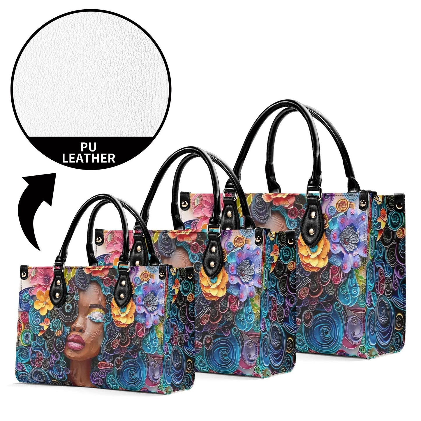 Afro-Centric Floral Handbag