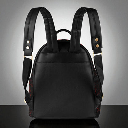 Psycho Friends Faux Leather Backpack Purse: Small Women's Backpack