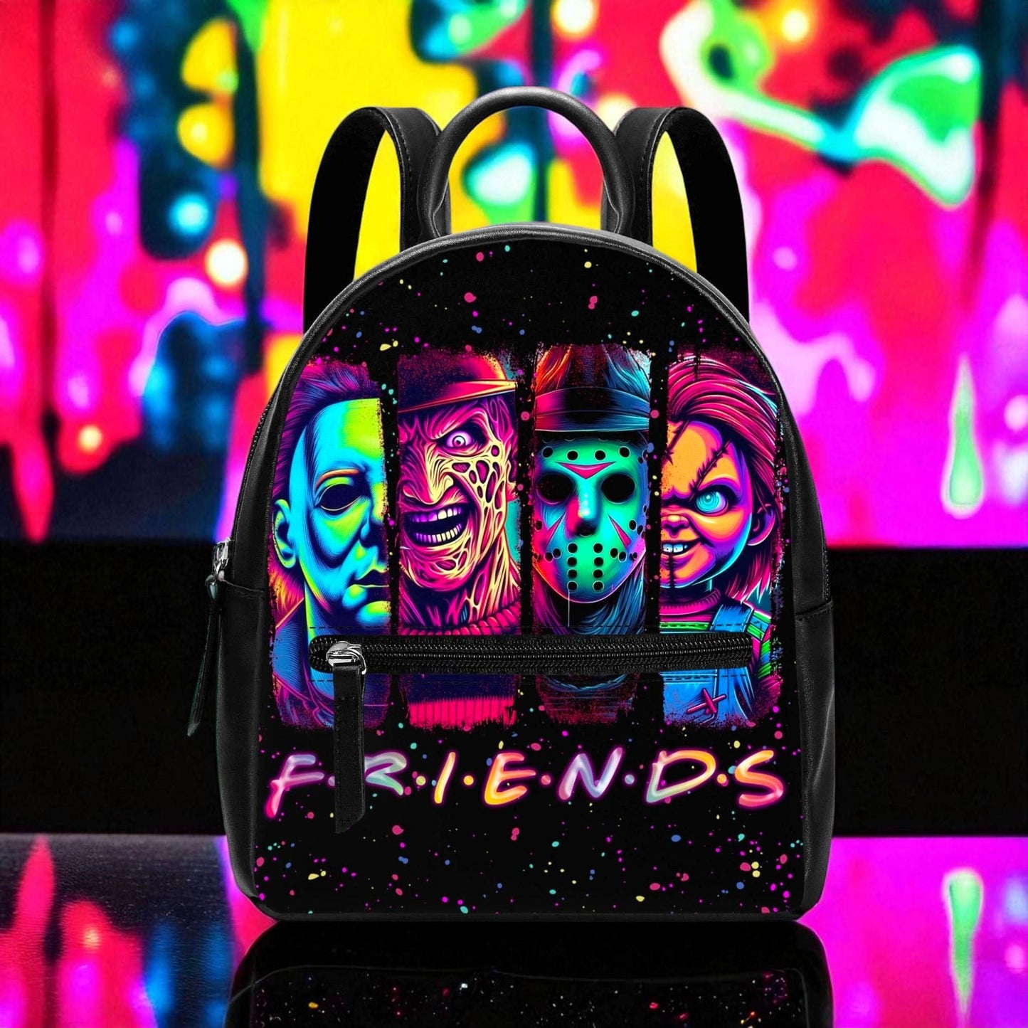Slasher Friends - Mini Backpack: Vegan Leather Scary Movie Bag