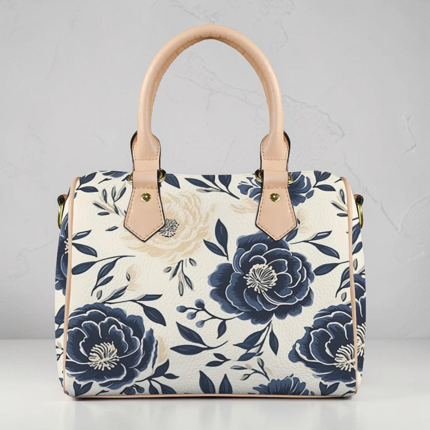 Sapphire Bloom Matching Handbag & Wallet Set