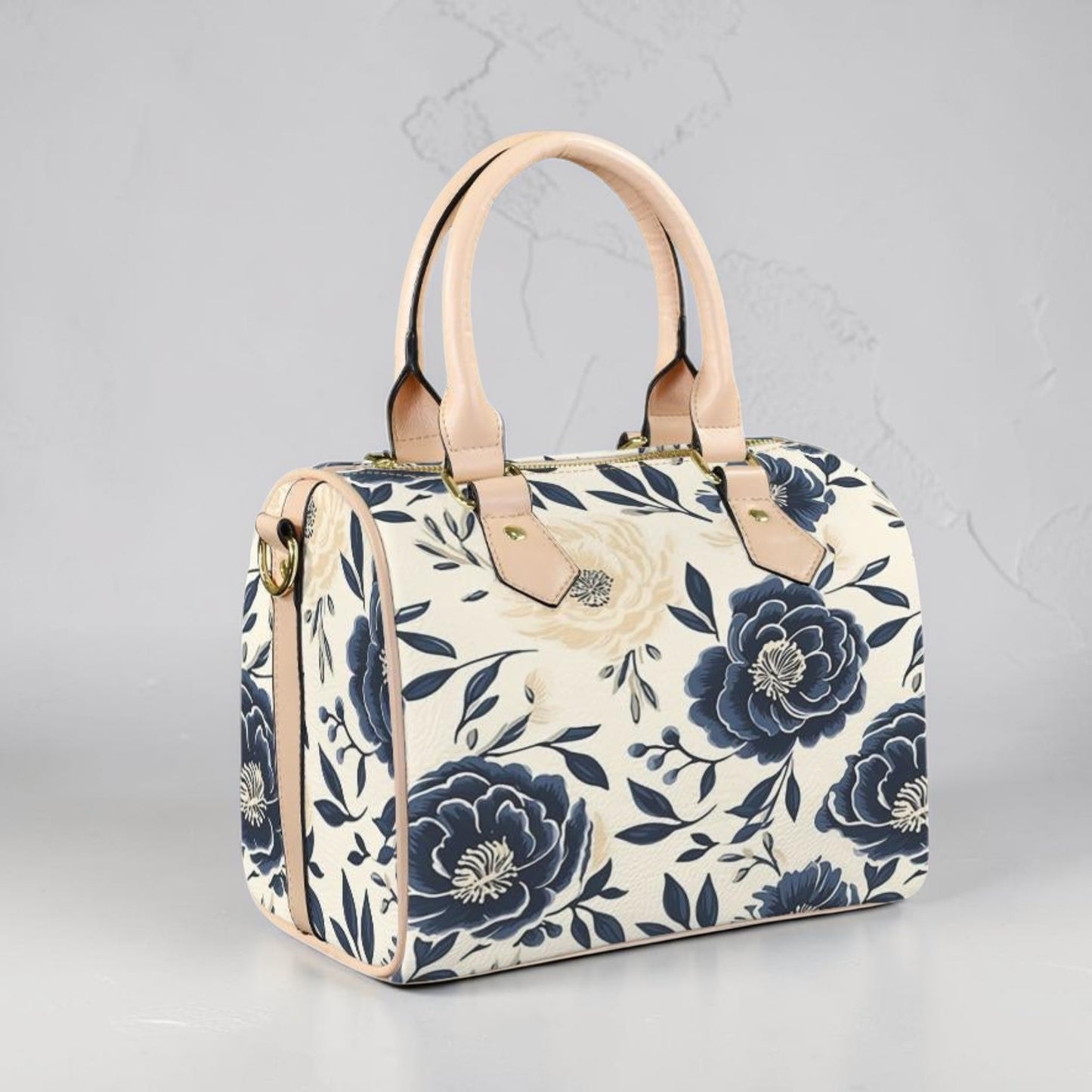 Sapphire Bloom Matching Handbag & Wallet Set
