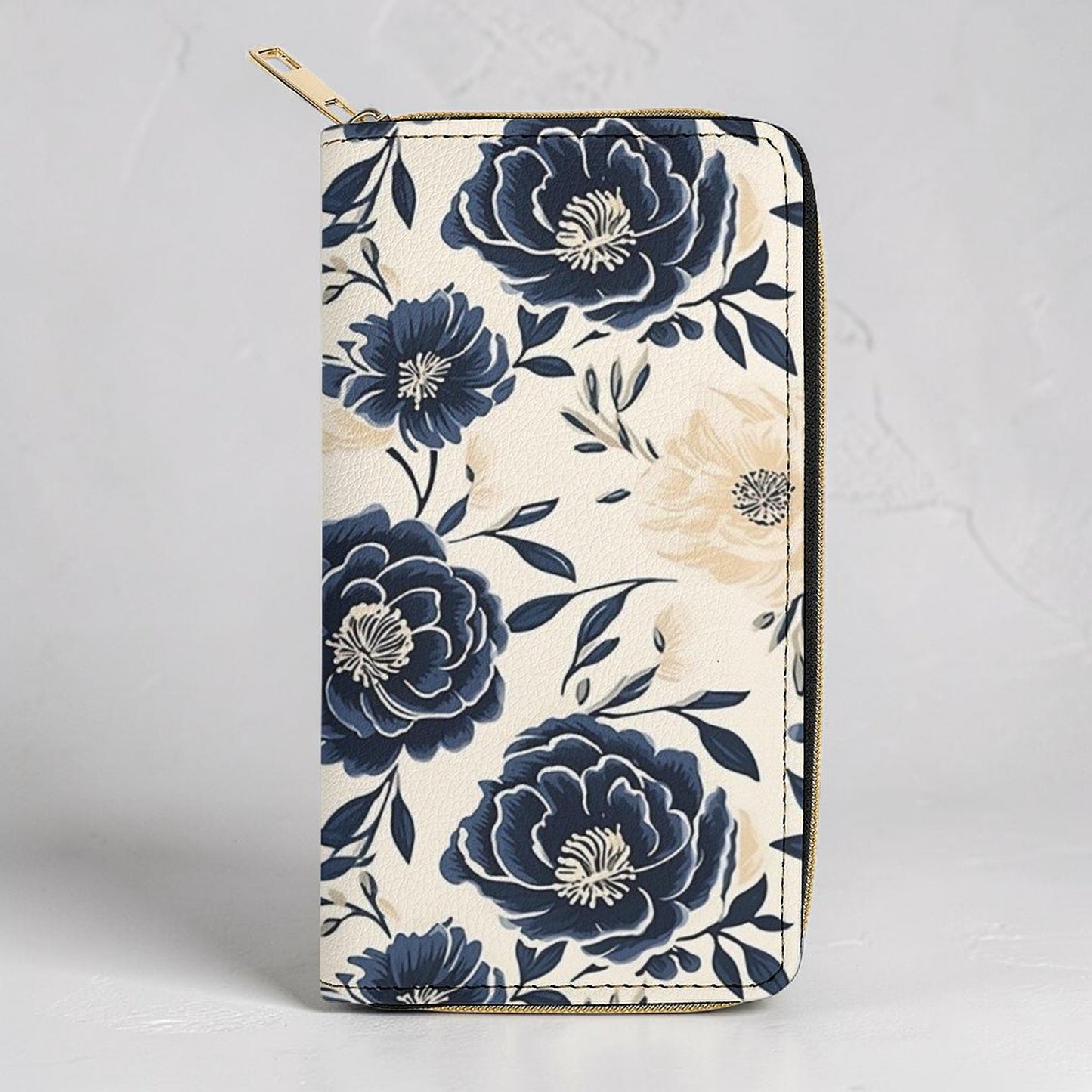 Sapphire Bloom Matching Handbag & Wallet Set