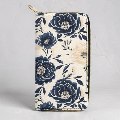 Sapphire Bloom Matching Handbag & Wallet Set
