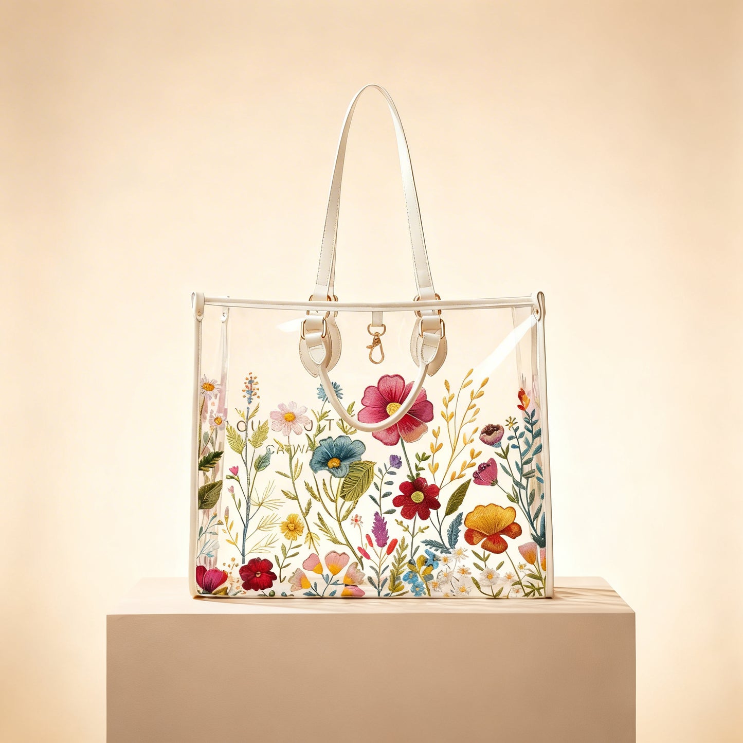 Wildflower Muse Clear Floral Tote